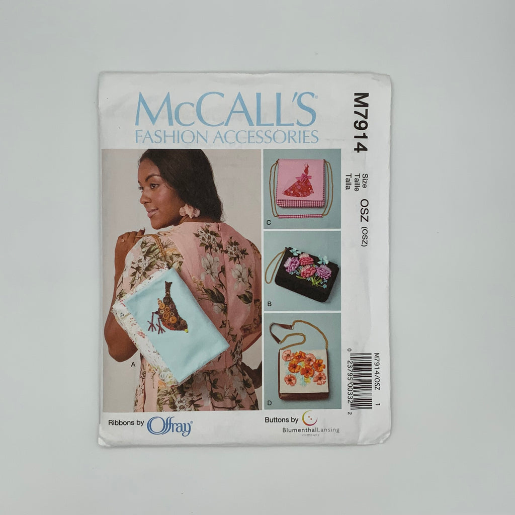 McCall's 7914 (2019) Handbags with Style Variations - Uncut Sewing Pattern