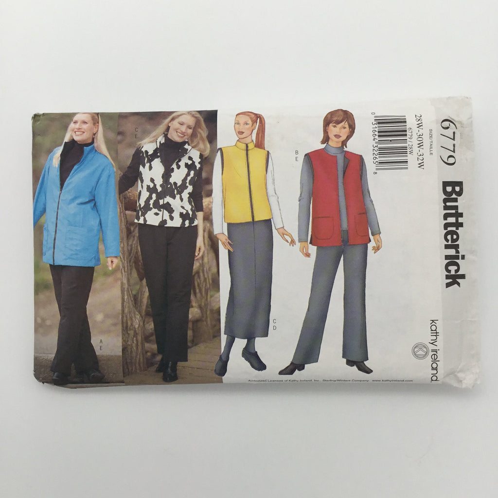 Butterick 6779 (2000) Jacket, Vest, Skirt, and Pants - Uncut Sewing Pattern
