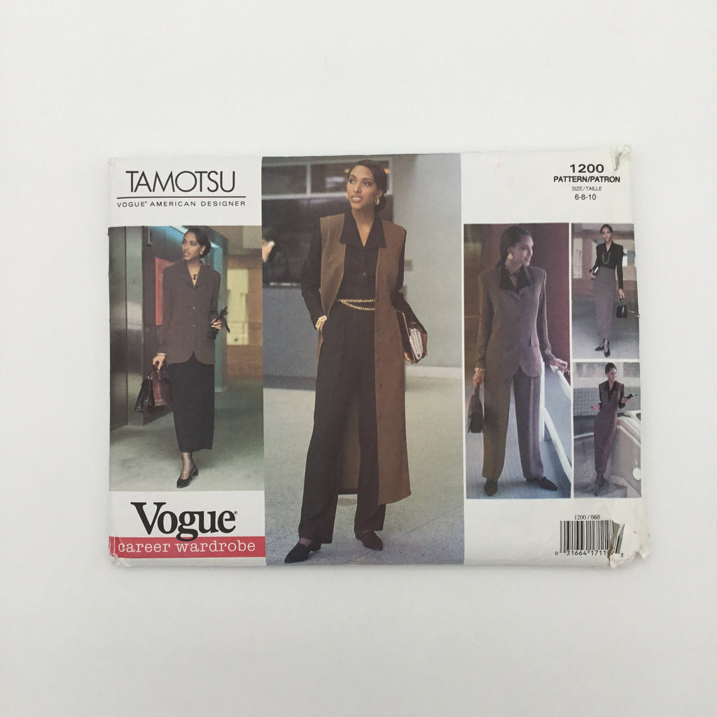 Vogue 1200 (1993) Jacket, Top, Jumper, Skirt, and Pants - Vintage Uncut Sewing Pattern