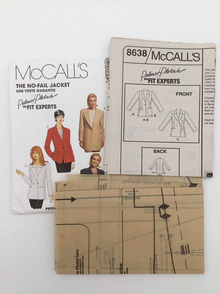 McCall's 8638 (1997) Jacket - Vintage Uncut Sewing Pattern