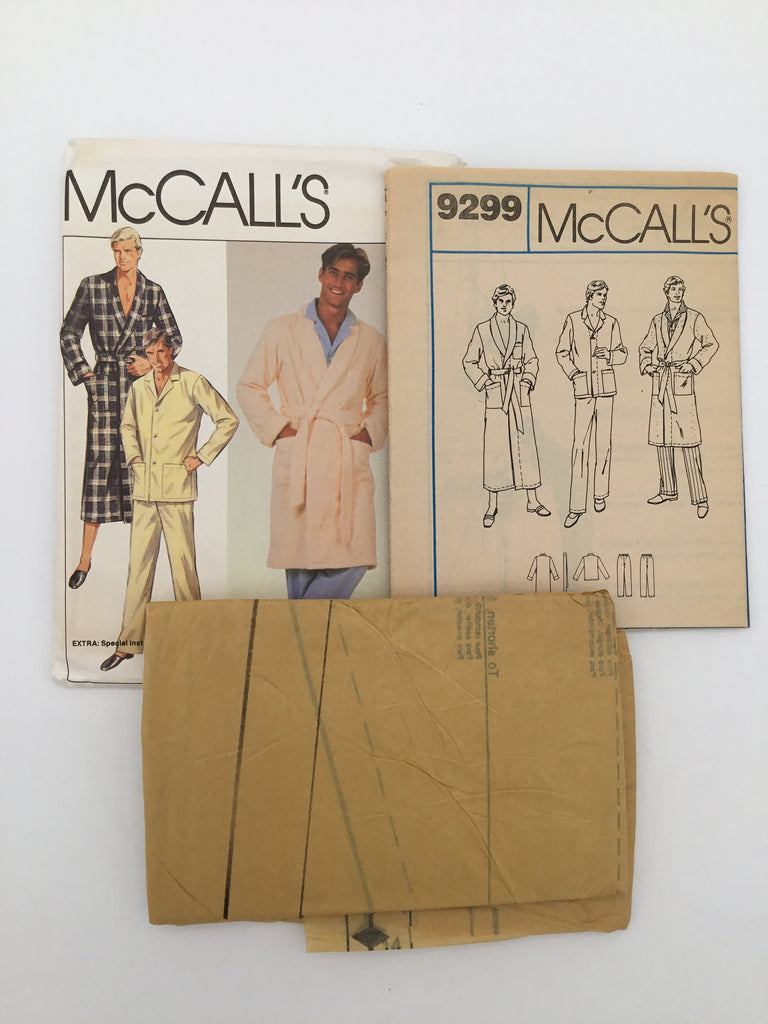 McCall's 9299 (1984) Robe and Pajamas - Vintage Uncut Sewing Pattern
