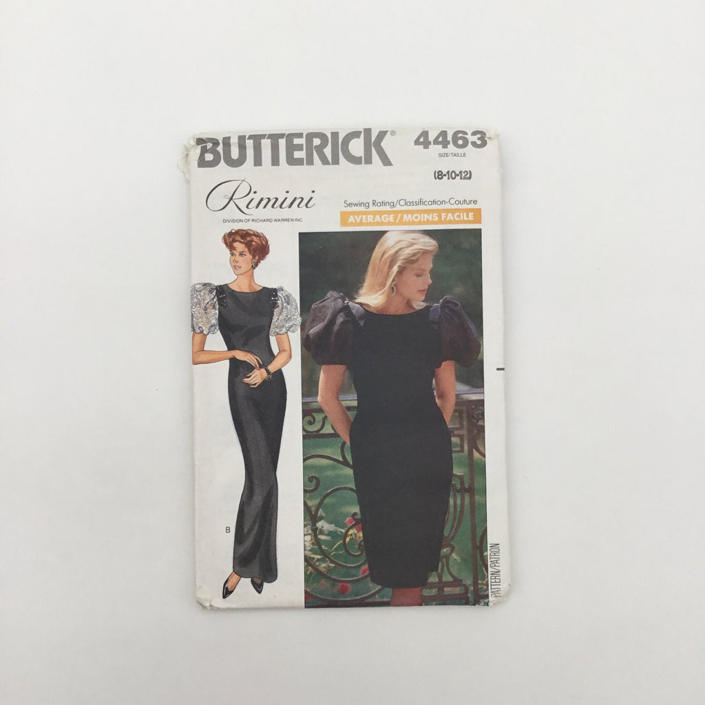 Butterick 4463 (1989) Dress with Length Variations - Vintage Uncut Sewing Pattern