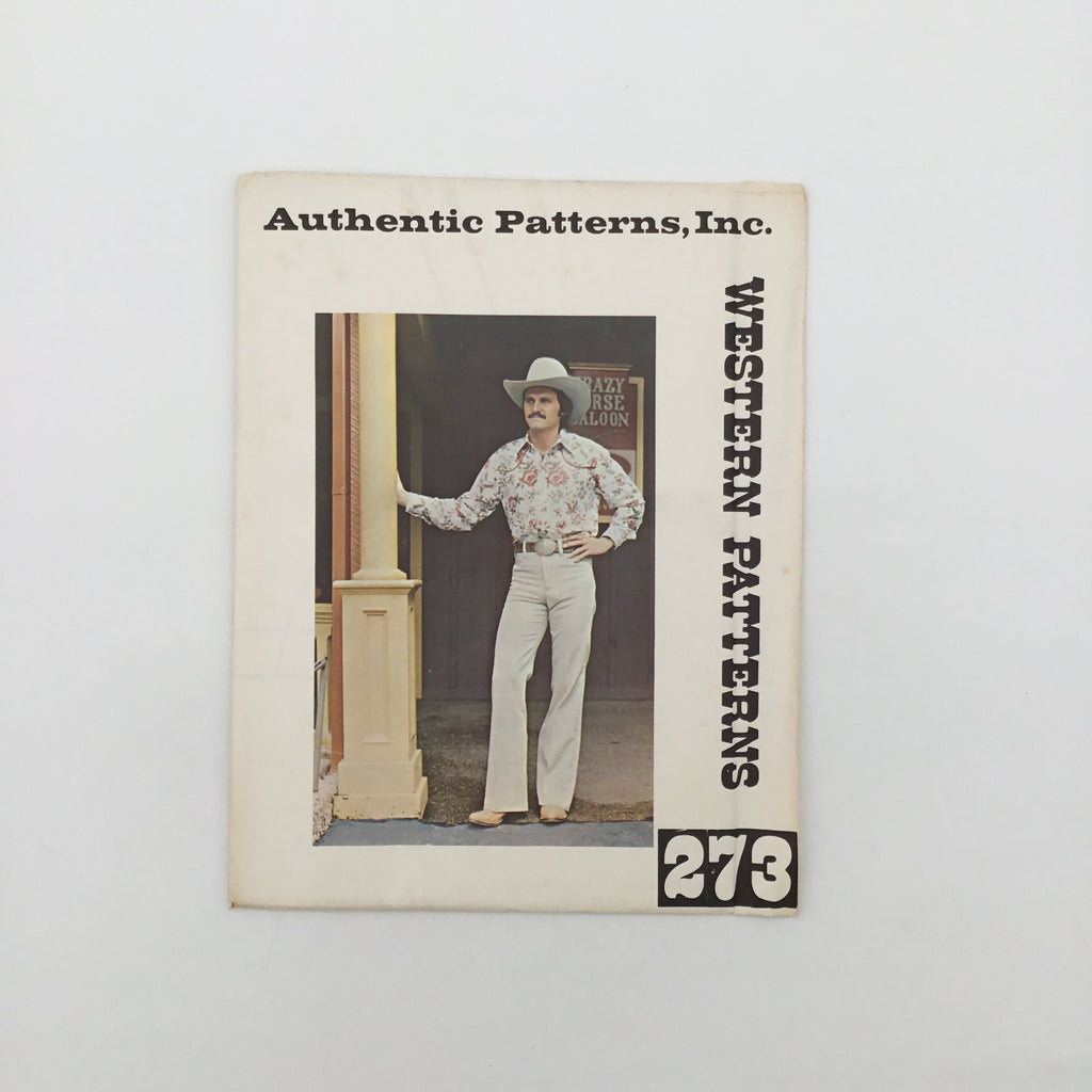 Authentic Patterns 273 Western Shirt - Vintage Uncut Sewing Pattern