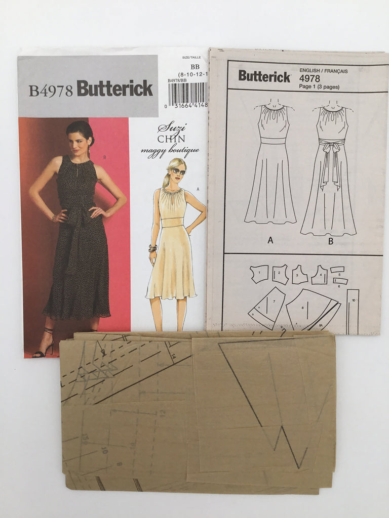 Butterick 4978 (2007) Dress with Length Variations - Uncut Sewing Pattern