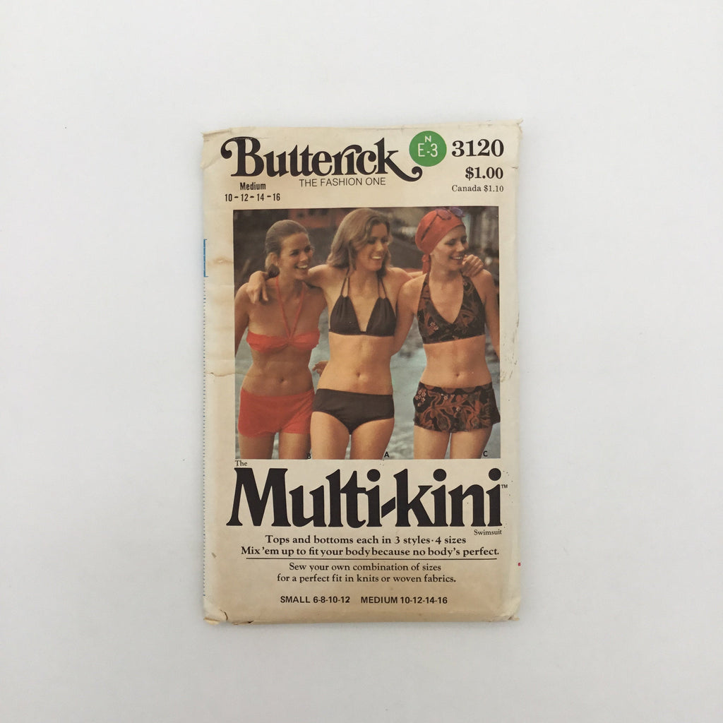 Butterick 3120 Multi-kini - Vintage Uncut Sewing Pattern