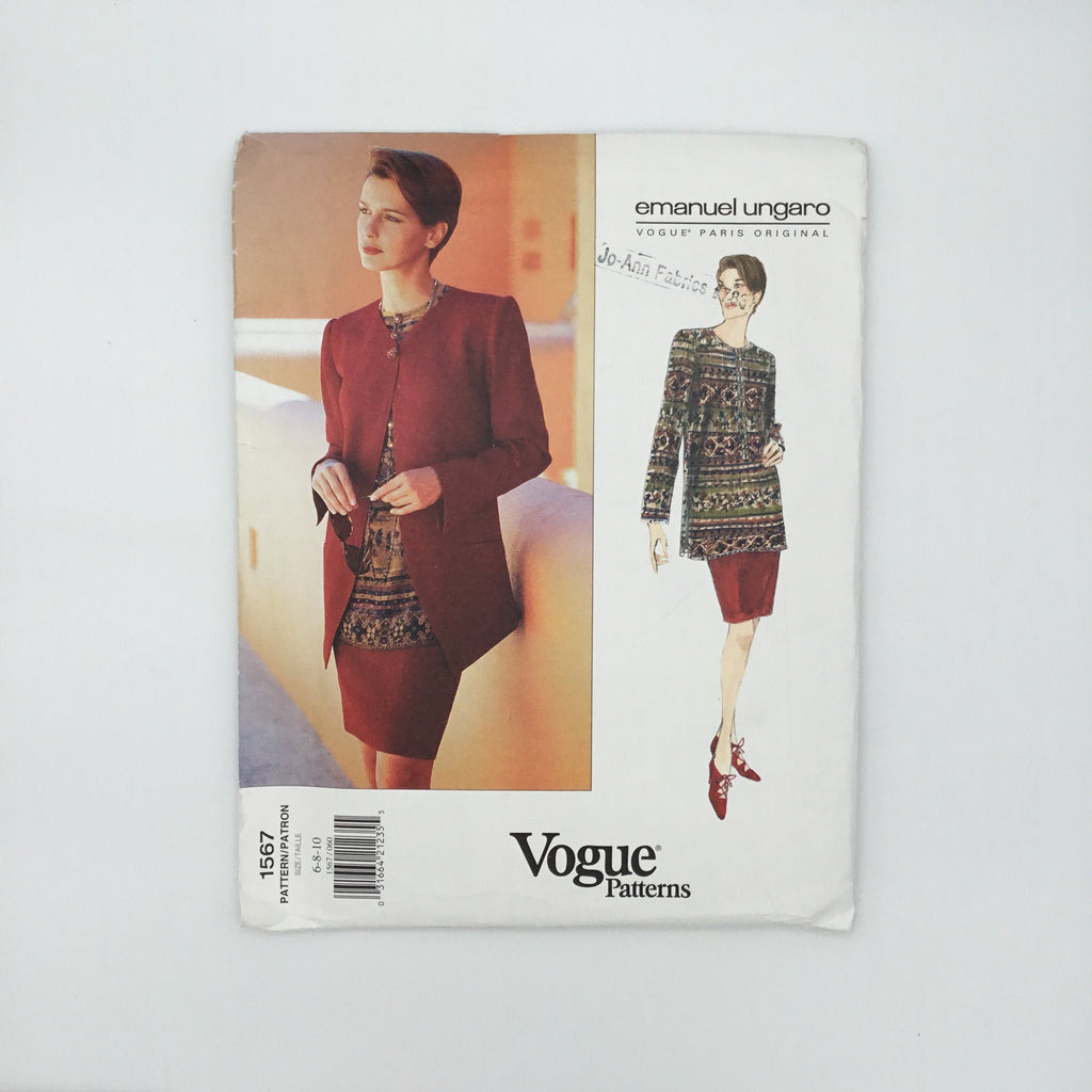 Vogue 1567 (1995) Jacket, Skirt, and Top - Vintage Uncut Sewing Pattern