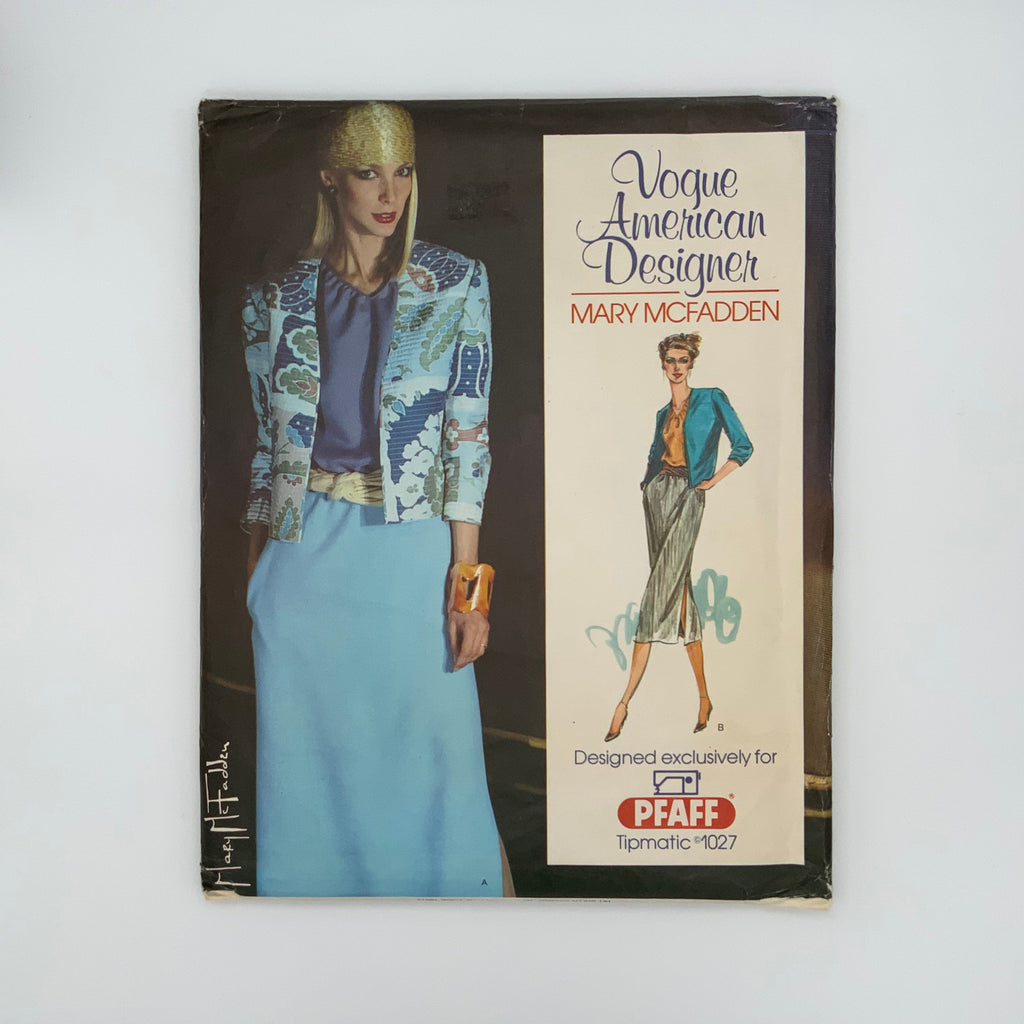 Vogue Jacket, Blouse, and Skirt - Vintage Uncut Sewing Pattern