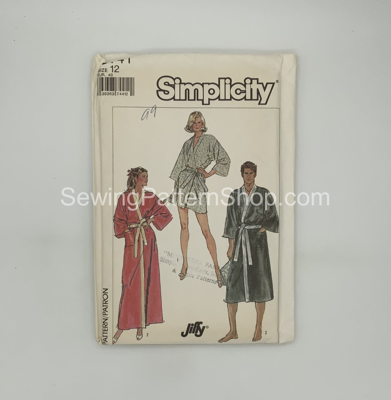 Simplicity 7441 (1986) Robe with Length Variations - Vintage Uncut Sew –  SewingPatternShop