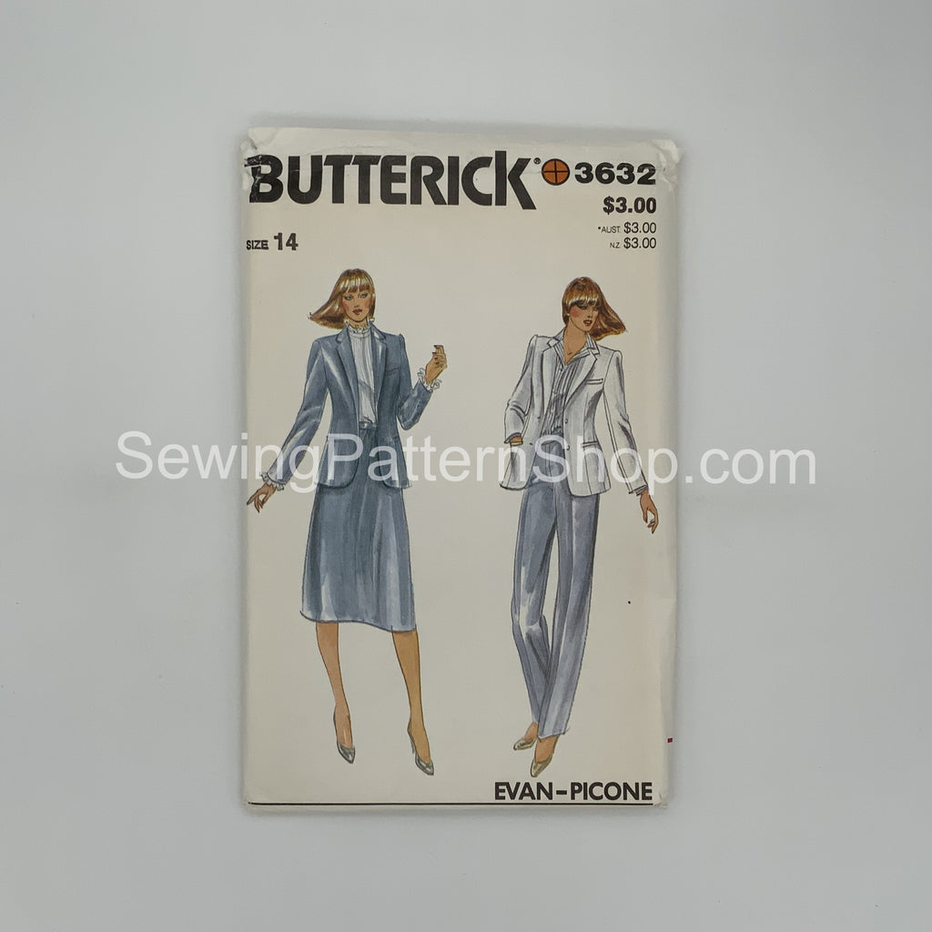 Butterick 3632 Jacket, Skirt & Pants - Vintage Uncut Sewing Pattern