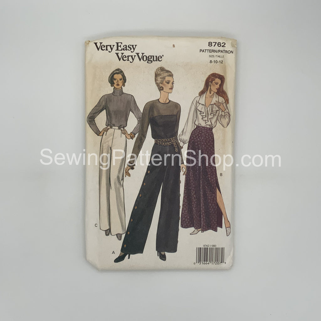 Vogue 8762 (1993) Pants - Vintage Uncut Sewing Pattern