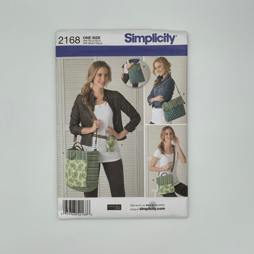 Simplicity 2168 (2011) Bags with Style Variations - Uncut Sewing Pattern