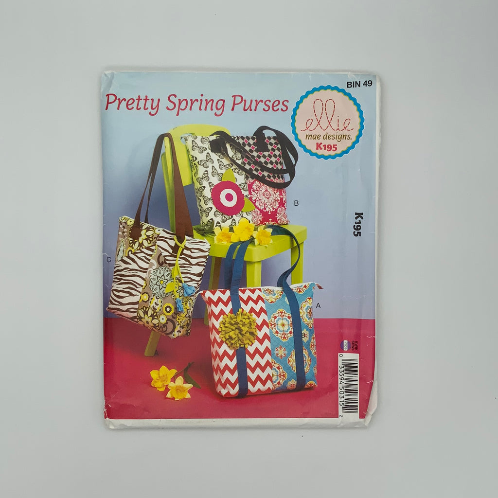 Ellie Mae K195 (2015) Patchwork Bags with Style Variations - Uncut Sewing Pattern