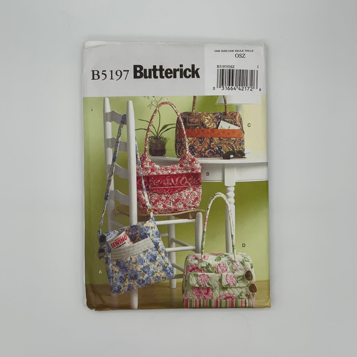 Butterick 5197 (2008) Bags with Style Variations - Uncut Sewing Patter ...