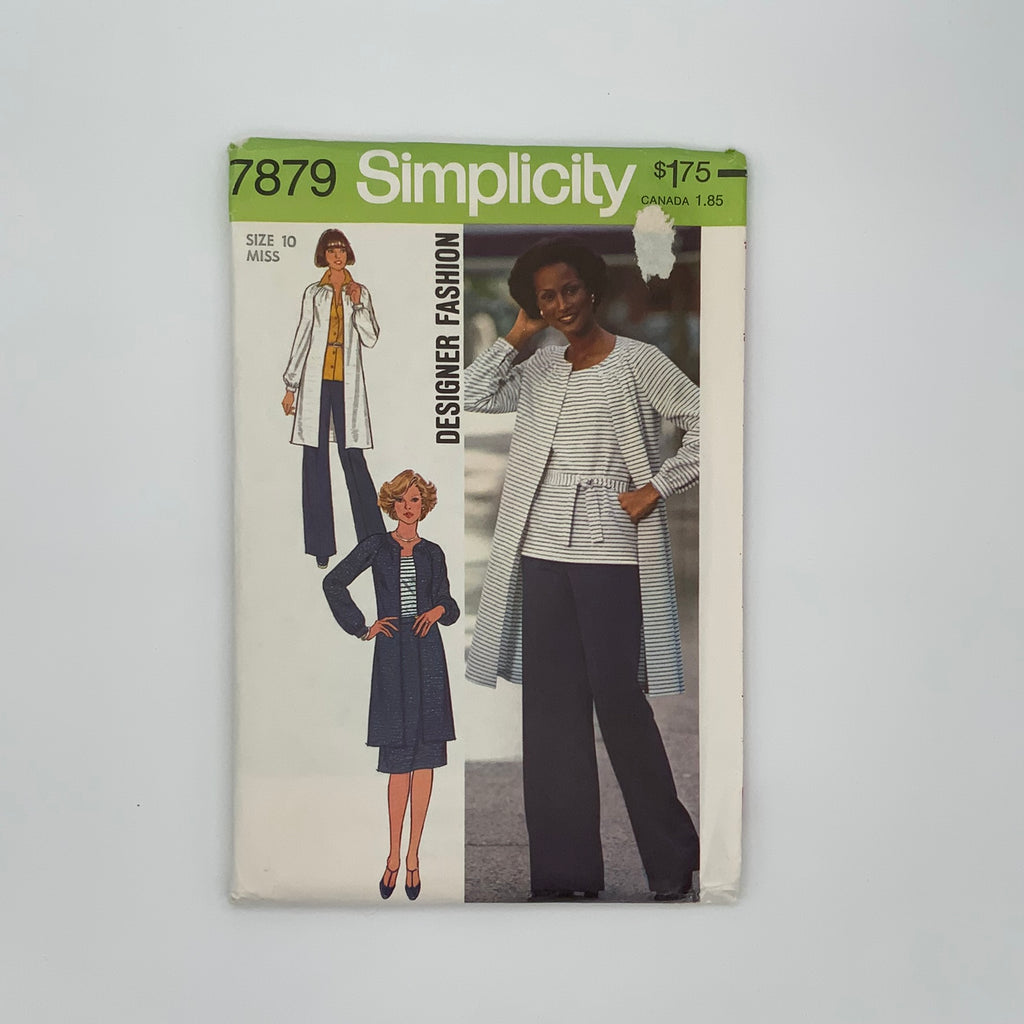 Simplicity 7879 (1977) Tunic, Top, Skirt, and Pants - Vintage Uncut Sewing Pattern