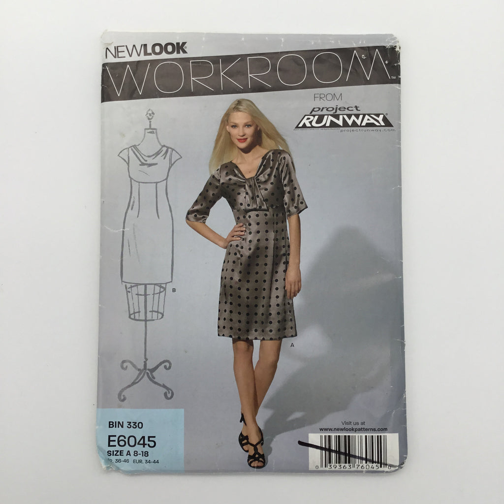 New Look 6045 (2011) Dress with Sleeve Variations - Uncut Sewing Pattern