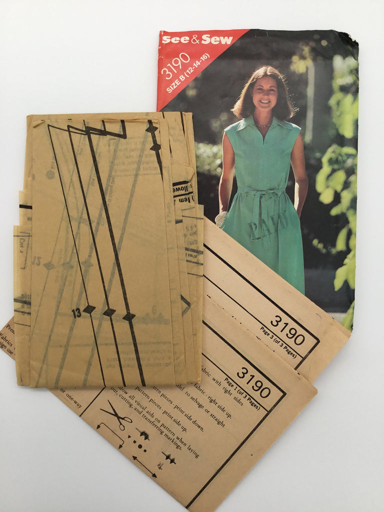 Butterick 3190 Dress - Vintage Uncut Sewing Pattern