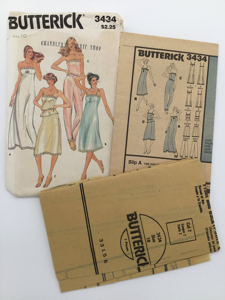Butterick 3434 (1986) Lingerie - Vintage Uncut Sewing Pattern