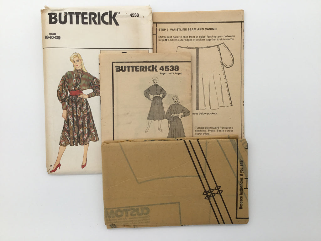 Butterick 4538 Dress - Vintage Uncut Sewing Pattern