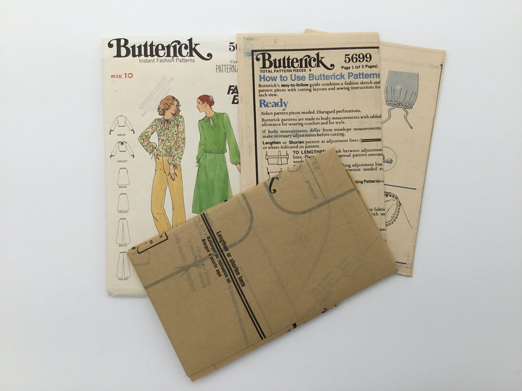 Butterick 5699 Top, Skirt, and Pants - Vintage Uncut Sewing Pattern