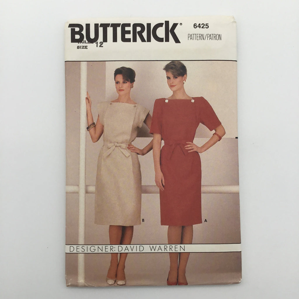 Butterick 6425 Dress with Sleeve Variations - Vintage Uncut Sewing Pattern