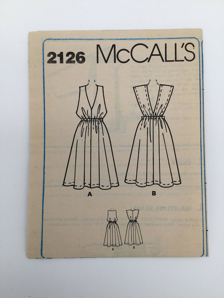 McCall's 2126 (1985) Jumper - Vintage Uncut Sewing Pattern