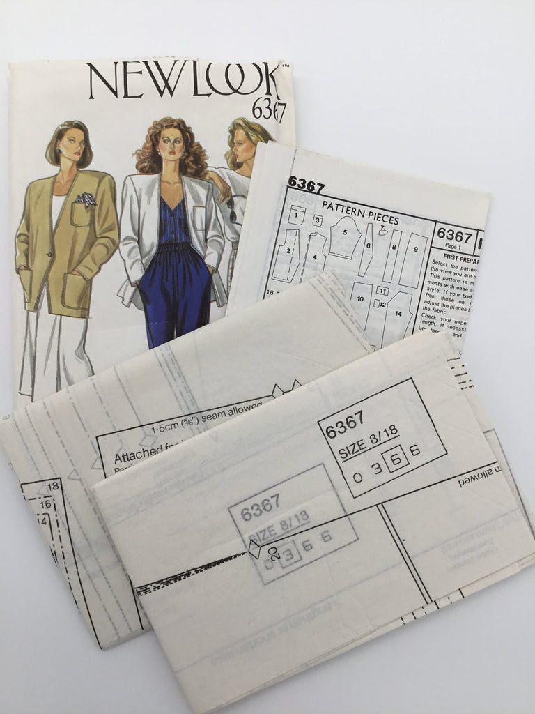 New Look 6367 Jacket, Skirt, and Trousers - Vintage Uncut Sewing Pattern