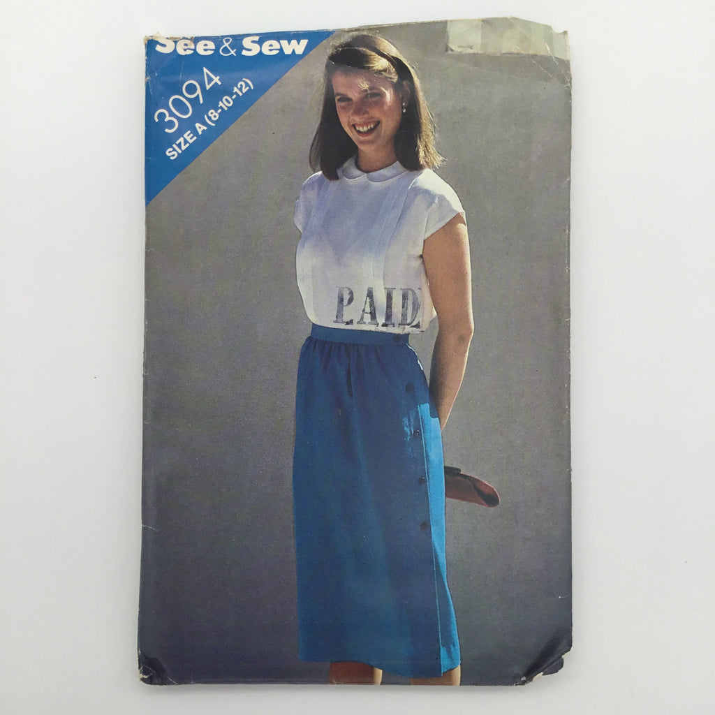 Butterick 3094 Skirt - Vintage Uncut Sewing Pattern