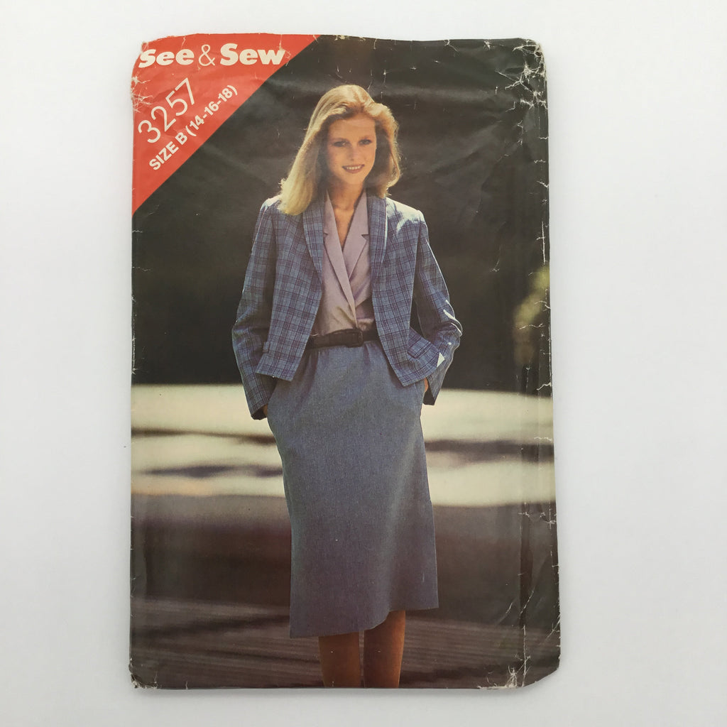 See & Sew 3257 Jacket and Skirt - Vintage Uncut Sewing Pattern