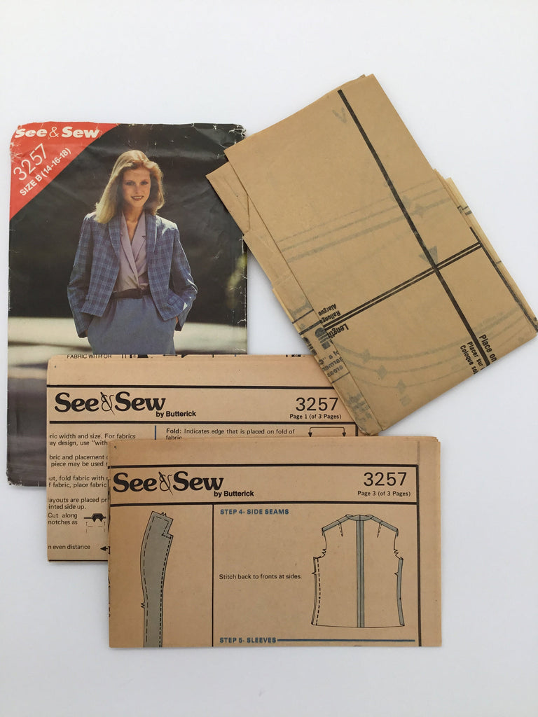 See & Sew 3257 Jacket and Skirt - Vintage Uncut Sewing Pattern