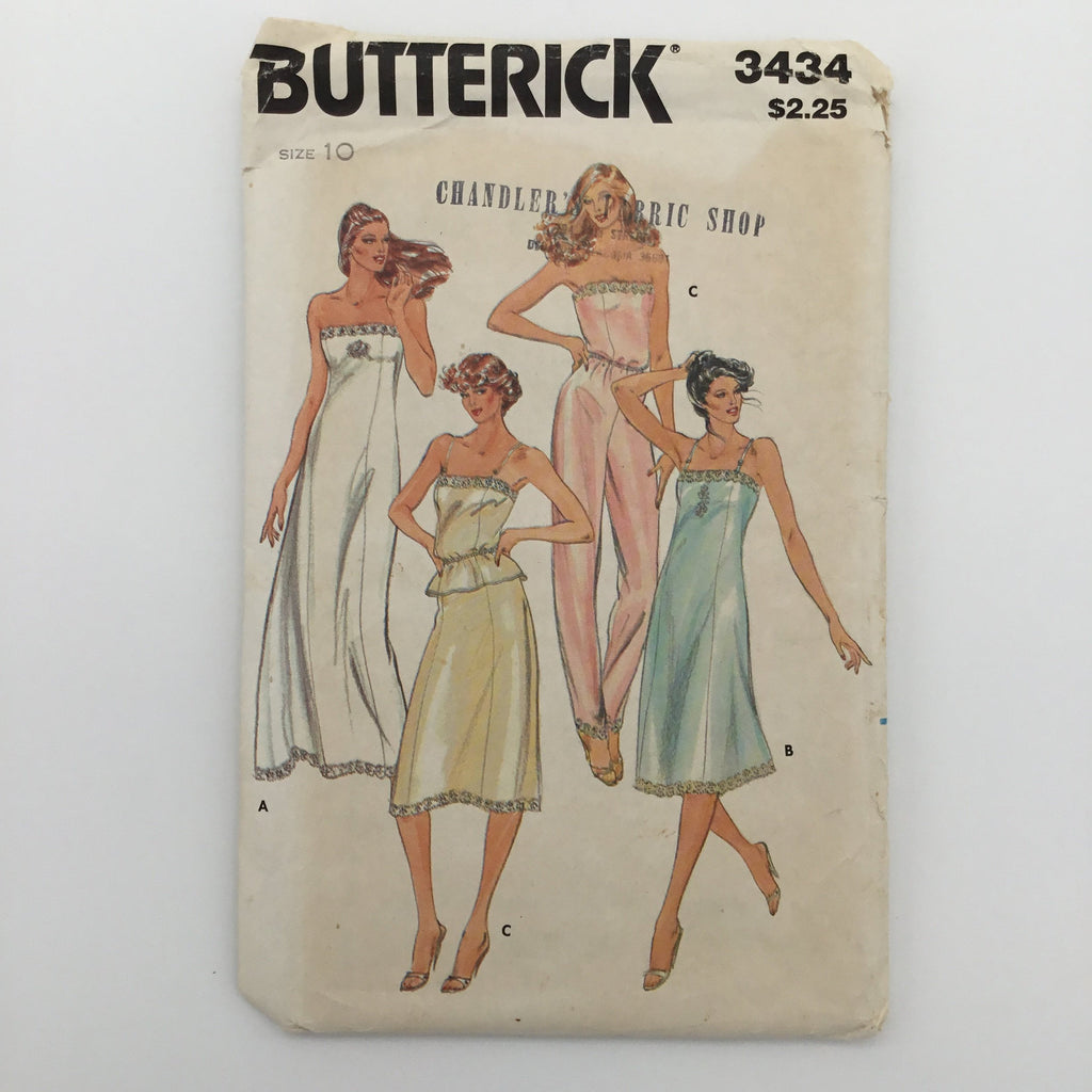 Butterick 3434 (1986) Lingerie - Vintage Uncut Sewing Pattern