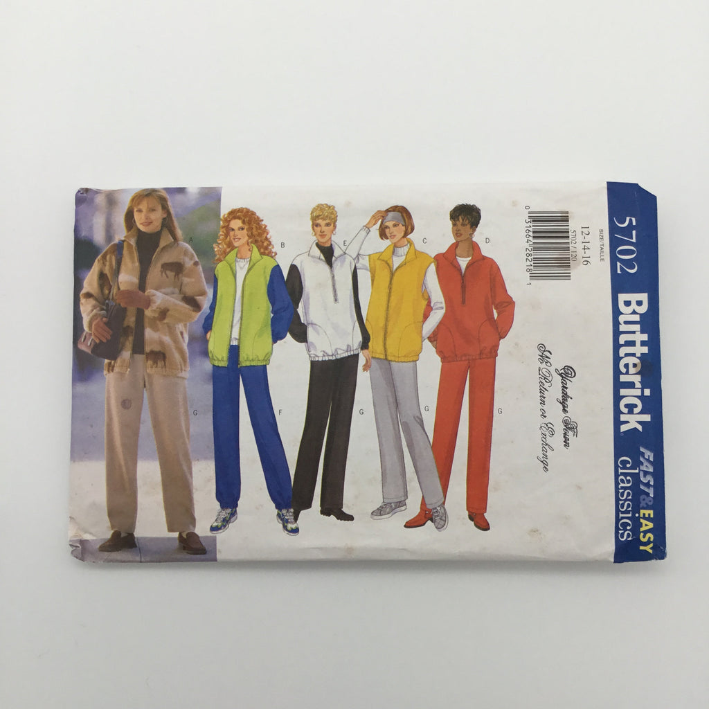 Butterick 5702 (1998) Jacket, Vest, and Pants - Vintage Uncut Sewing Pattern