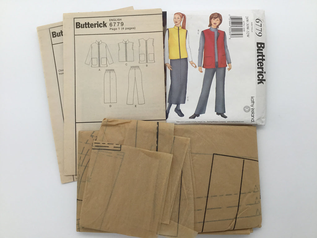 Butterick 6779 (2000) Jacket, Vest, Skirt, and Pants - Uncut Sewing Pattern
