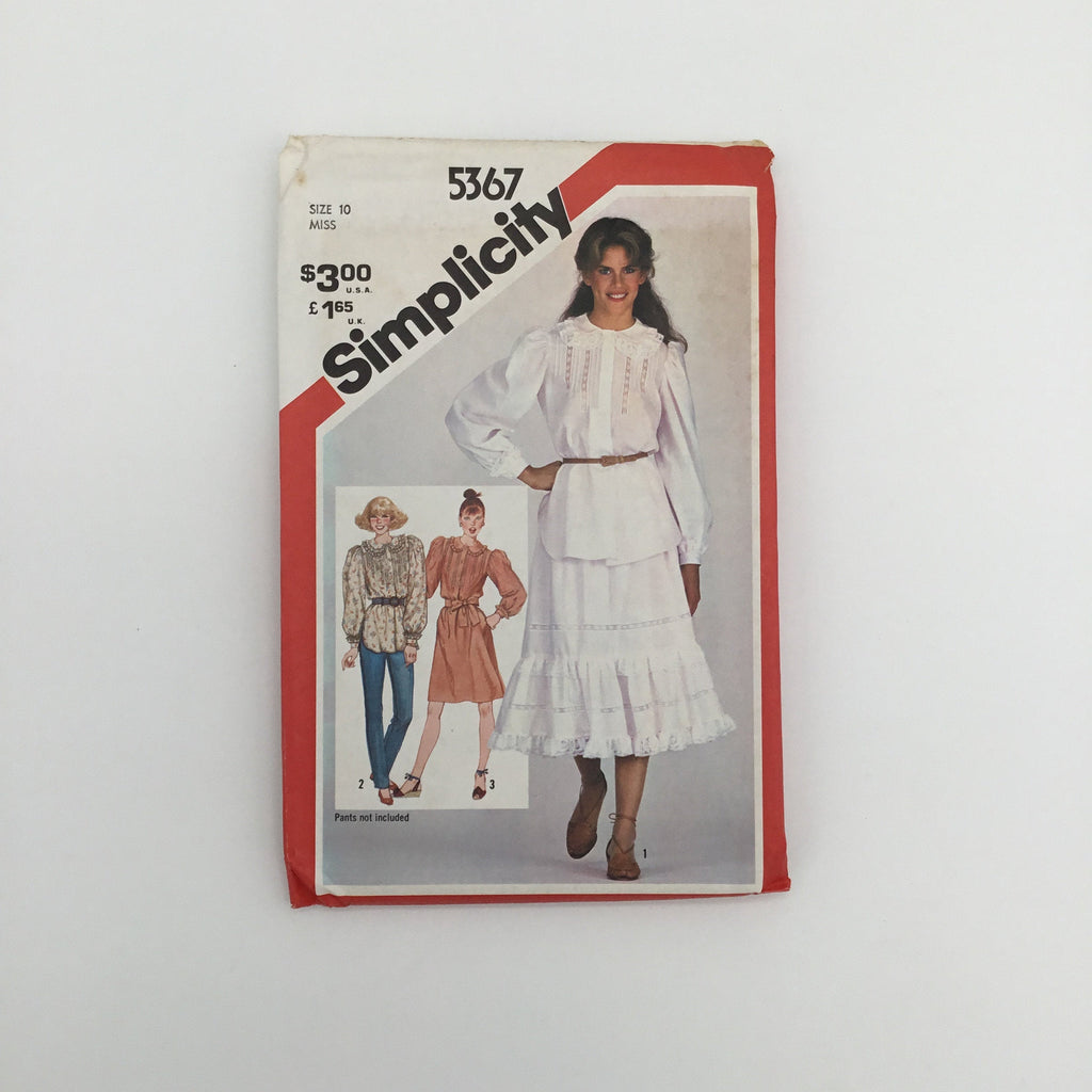 Simplicity 5367 (1981) Tunic, Dress, and Skirt - Vintage Uncut Sewing Pattern