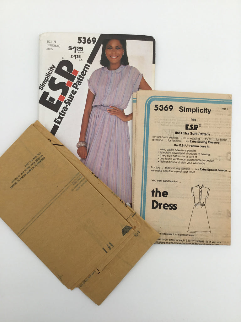Simplicity 5369 (1981) Dress - Vintage Uncut Sewing Pattern