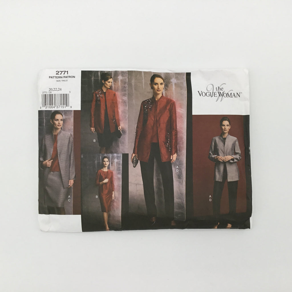 Vogue 2771 (2003) Jacket, Top, Dress, Skirt, and Pants - Uncut Sewing Pattern