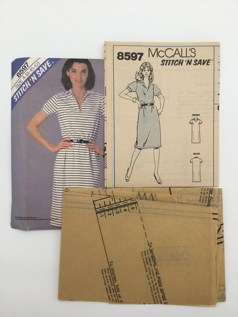 McCall's 8597 (1983) Dress - Vintage Uncut Sewing Pattern