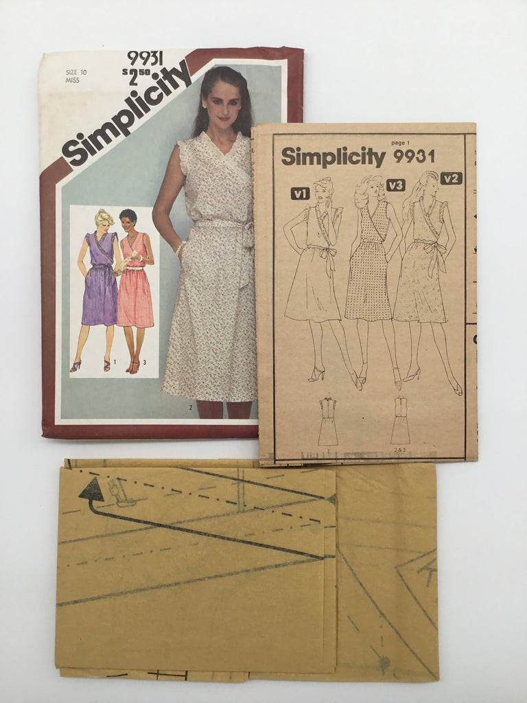 Simplicity 9931 (1981) Dress - Vintage Uncut Sewing Pattern