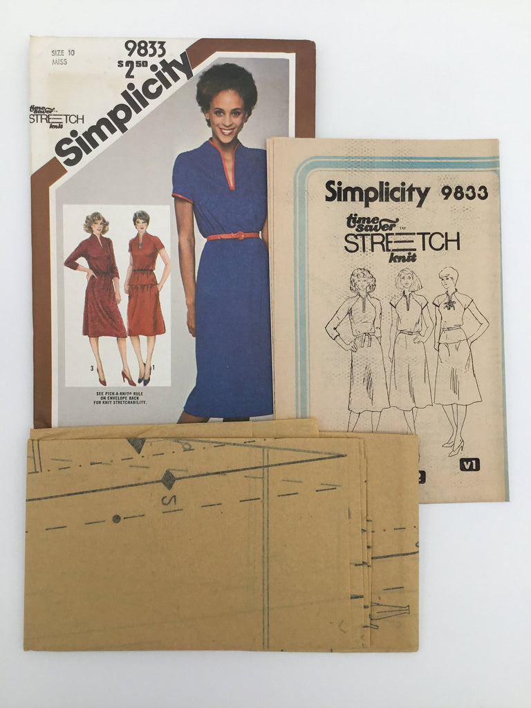Simplicity 9833 (1980) Dress, Top, and Skirt - Vintage Uncut Sewing Pattern