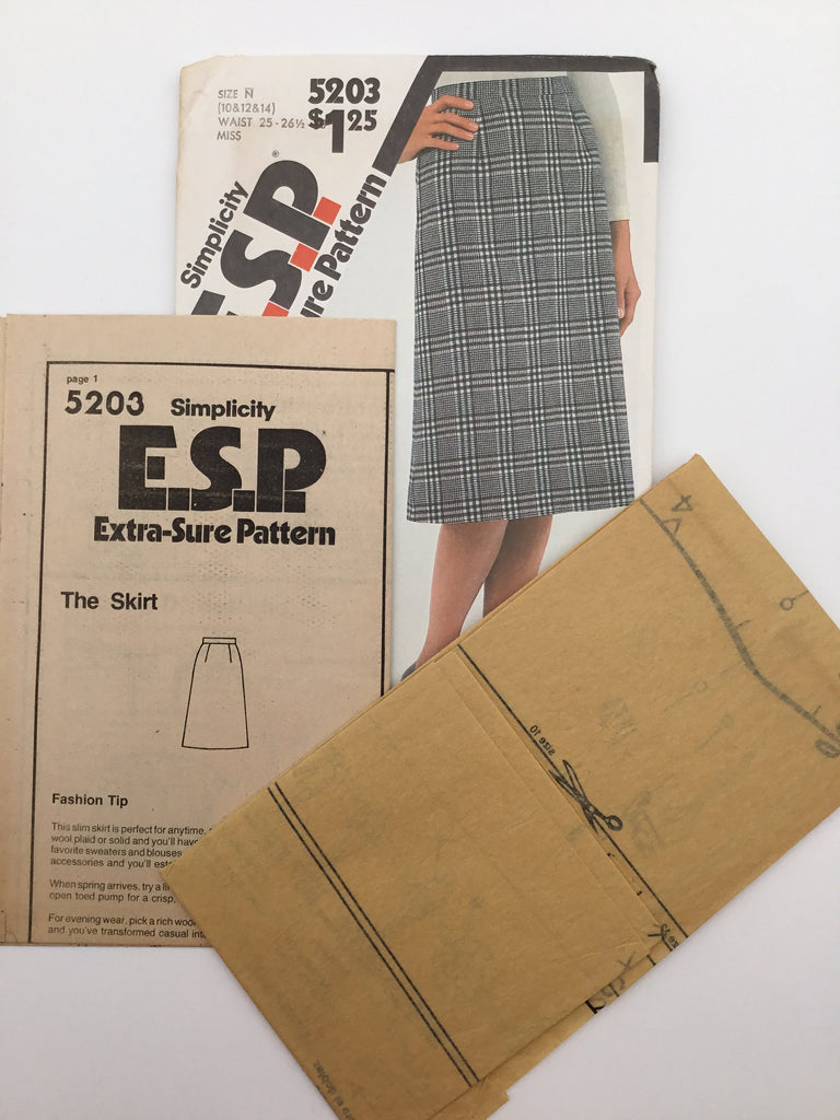 Simplicity 5203 (1981) Skirt - Vintage Uncut Sewing Pattern