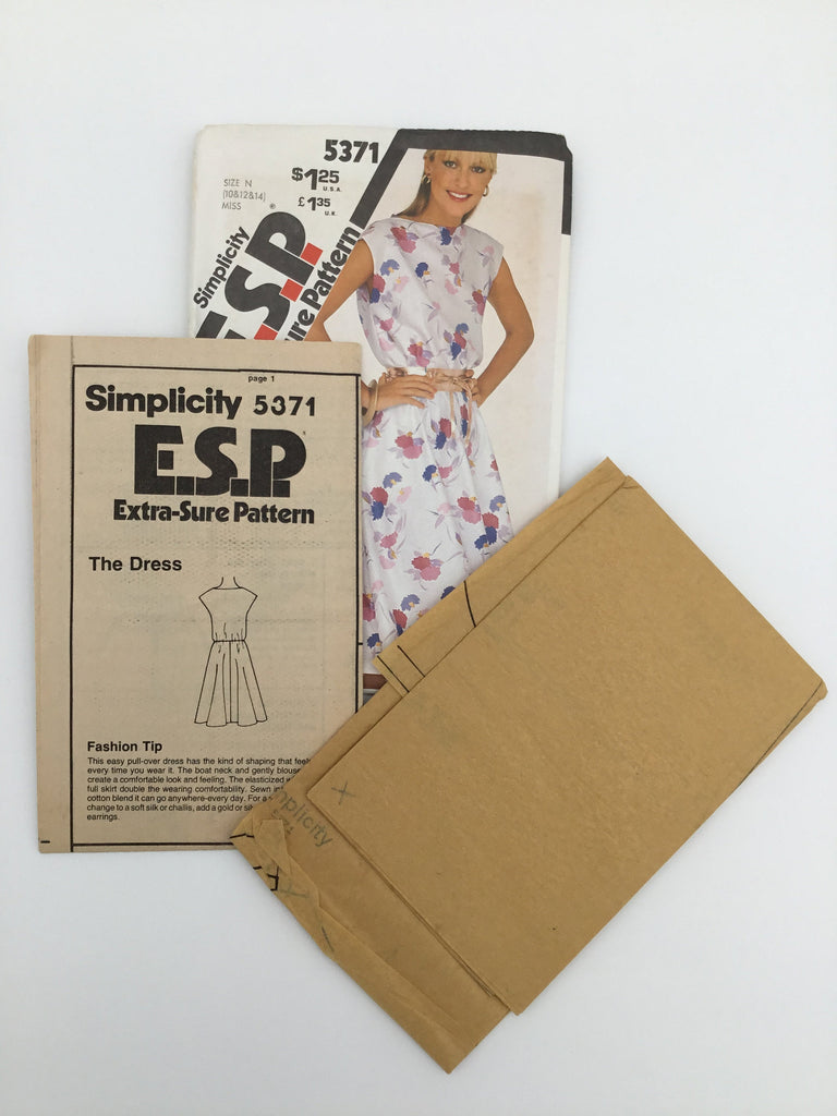 Simplicity 5371 (1981) Dress - Vintage Uncut Sewing Pattern