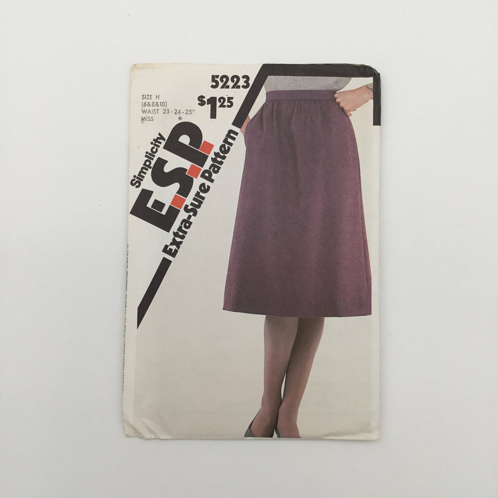Simplicity 5223 (1981) Skirt - Vintage Uncut Sewing Pattern