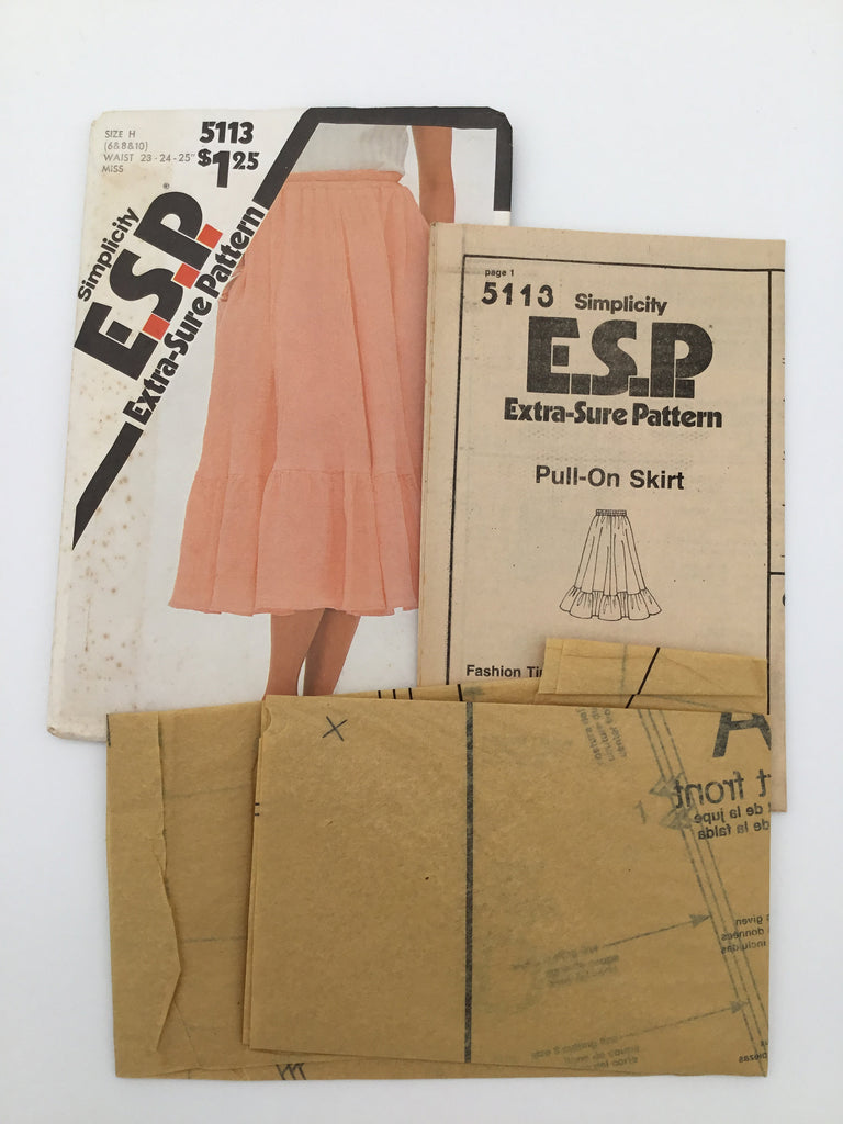 Simplicity 5113 (1981) Skirt - Vintage Uncut Sewing Pattern