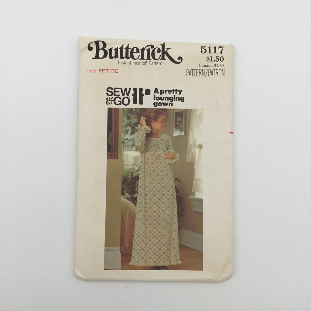 Butterick 5117 Ankle Length Robe - Vintage Uncut Sewing Pattern