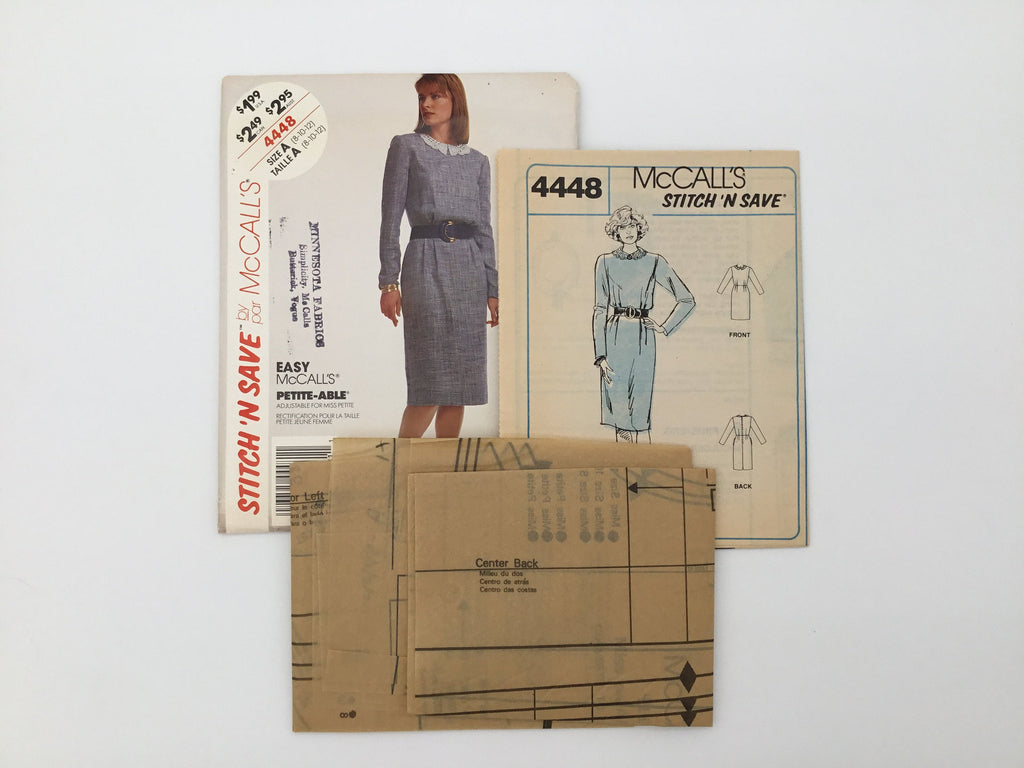 McCall's 4448 (1989) Dress - Vintage Uncut Sewing Pattern