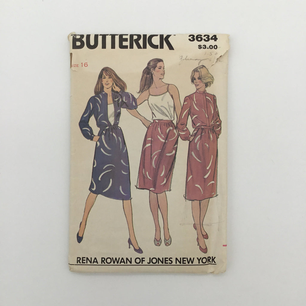 Butterick 3634 Blouse, Camisole, and Skirt - Vintage Uncut Sewing Pattern