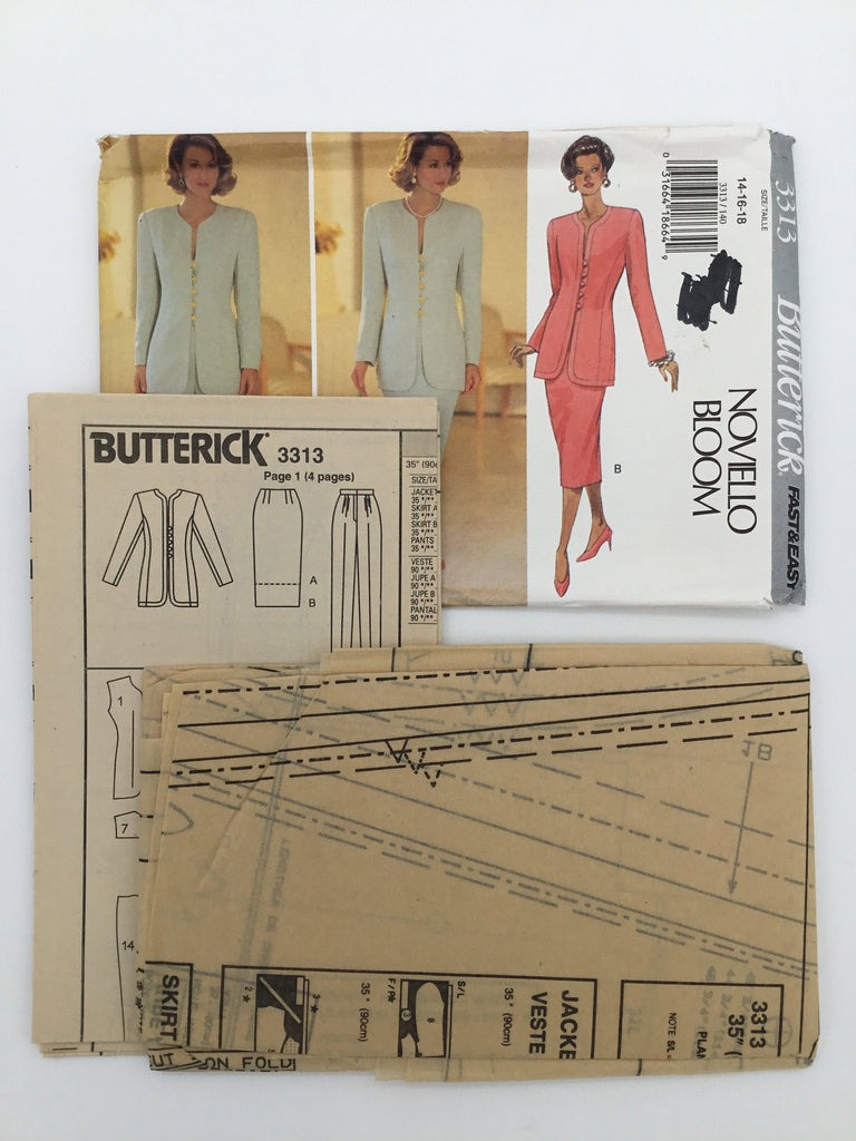 Butterick 3313 (1994) Jacket, Skirt, and Pants - Vintage Uncut Sewing Pattern