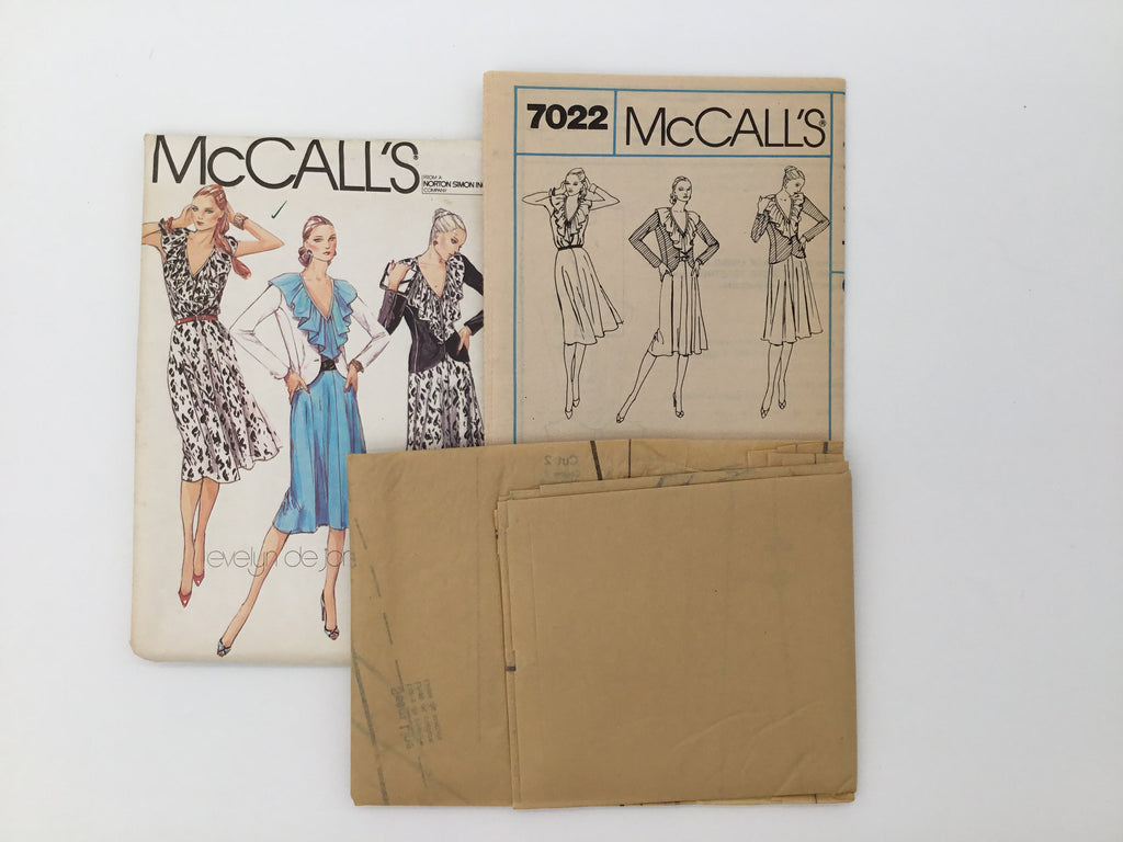 McCall's 7022 (1980) Jacket and Dress - Vintage Uncut Sewing Pattern