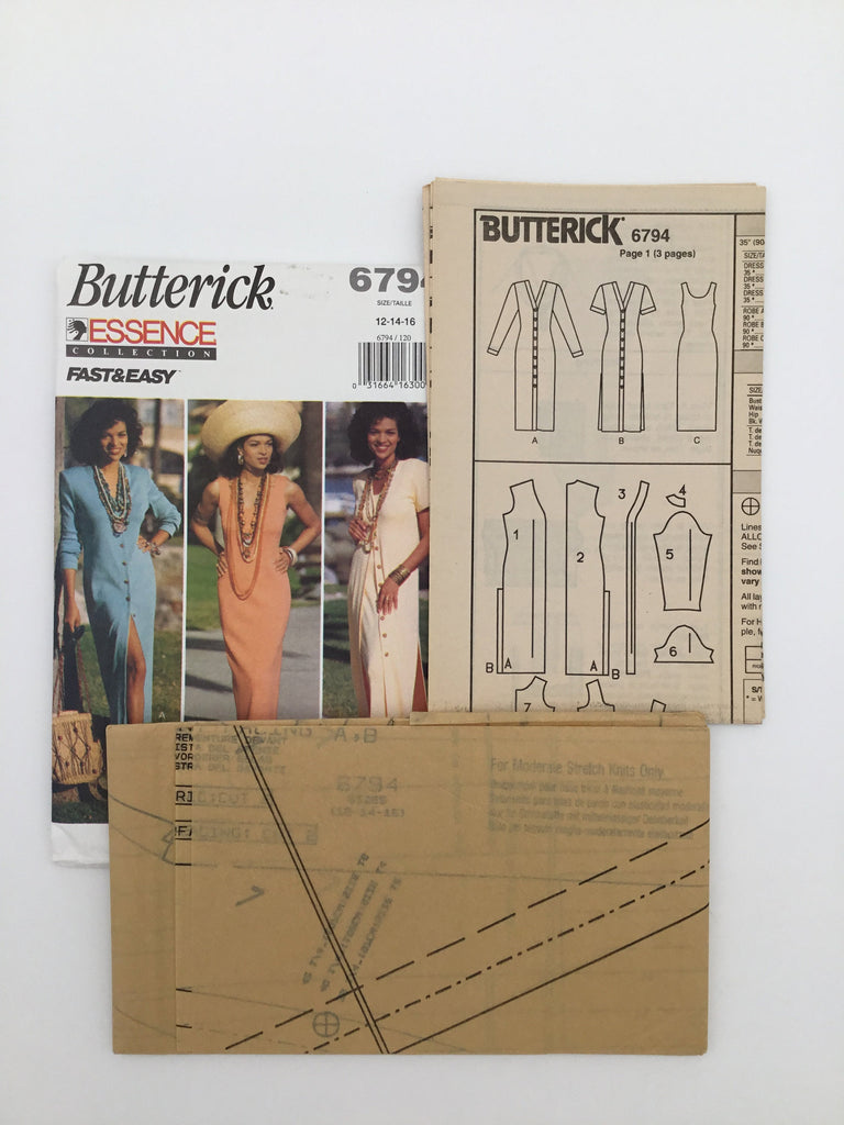 Butterick 6794 (1993) Dress - Vintage Uncut Sewing Pattern