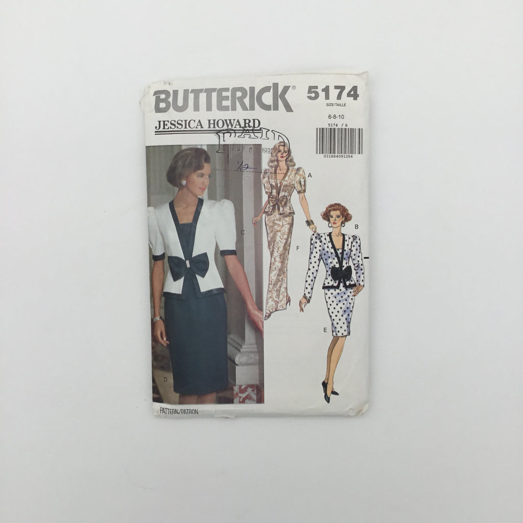 Butterick 5174 (1990) Top and Skirt - Vintage Uncut Sewing Pattern