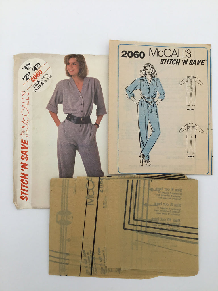 McCall's 2060 (1985) Jumpsuit - Vintage Uncut Sewing Pattern